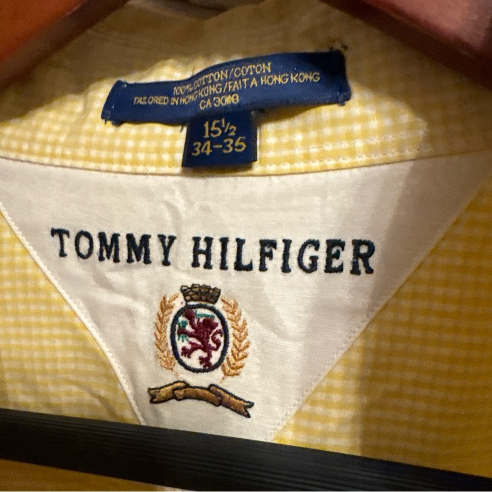 Tommy Hilfiger Yellow Plaid Shirt